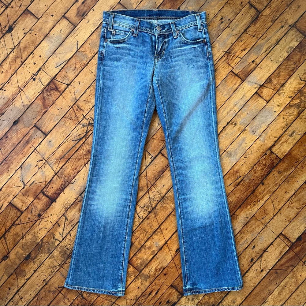 Citizens of Humanity Jerome Dahan Bootcut Jeans Skull Bunny Pocket USA 26